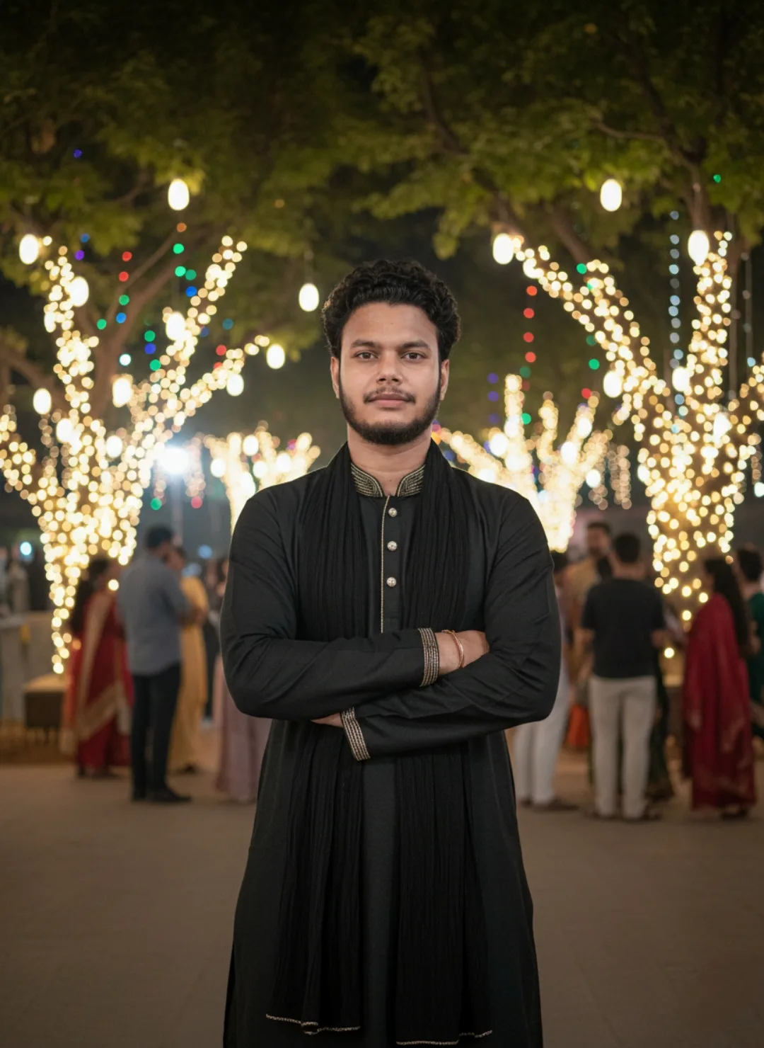 lijiye is image ke liye ek detailed prompt, jisse aap bilkul aisa ya isse bhi behtareen AI image generate kar sakein: Im