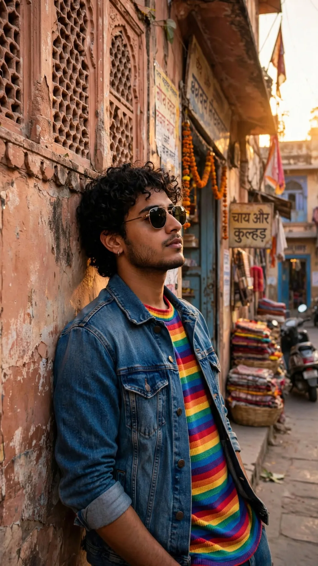 Vintage Street Style - Denim Jacket Man at Haveli