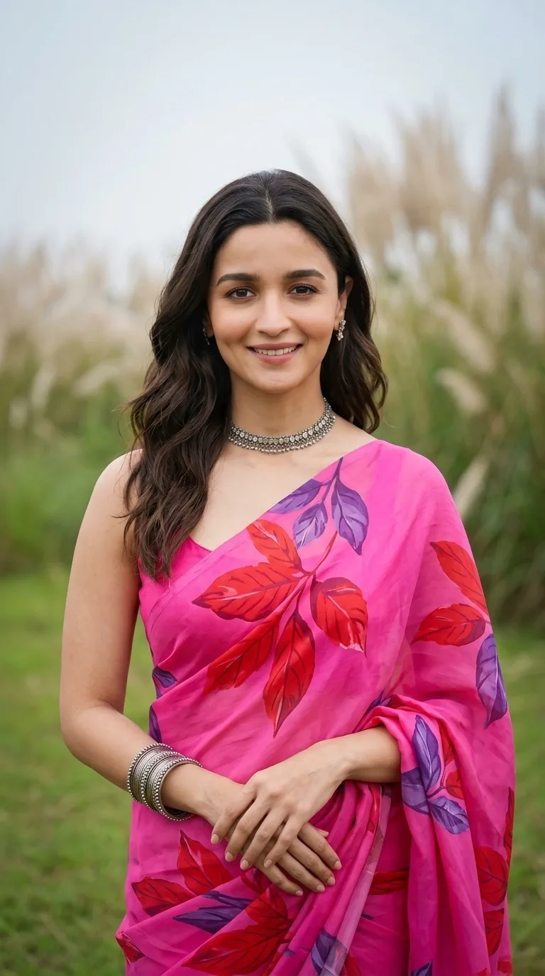 GIRLS BEAUTIFUL SAARI OUTDOOR PORTRAIT