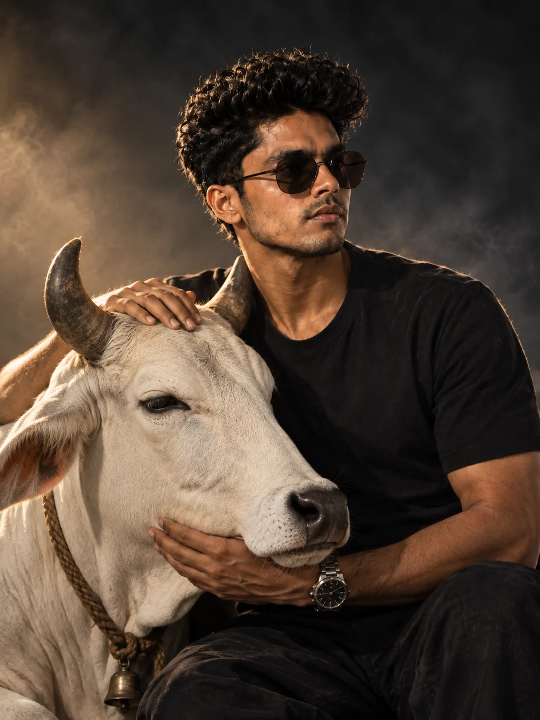 Beautiful white cow