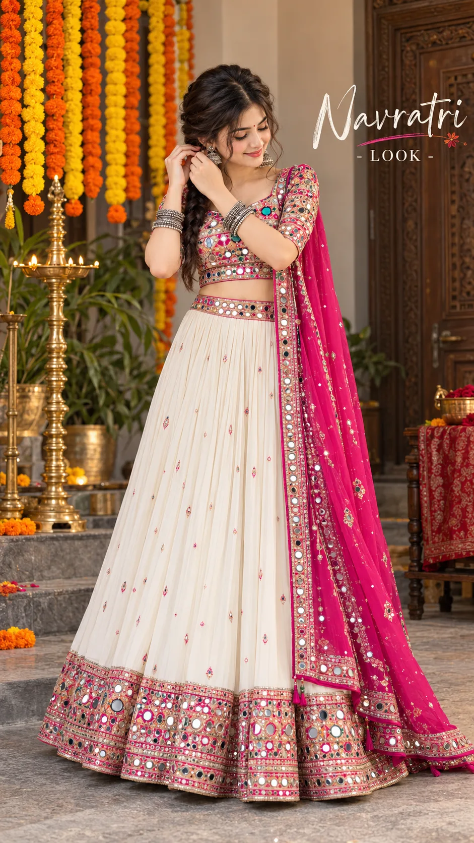 Navratri Look 2026 ✨ | Elegant Traditional Lehenga & Festive Fashion 💖