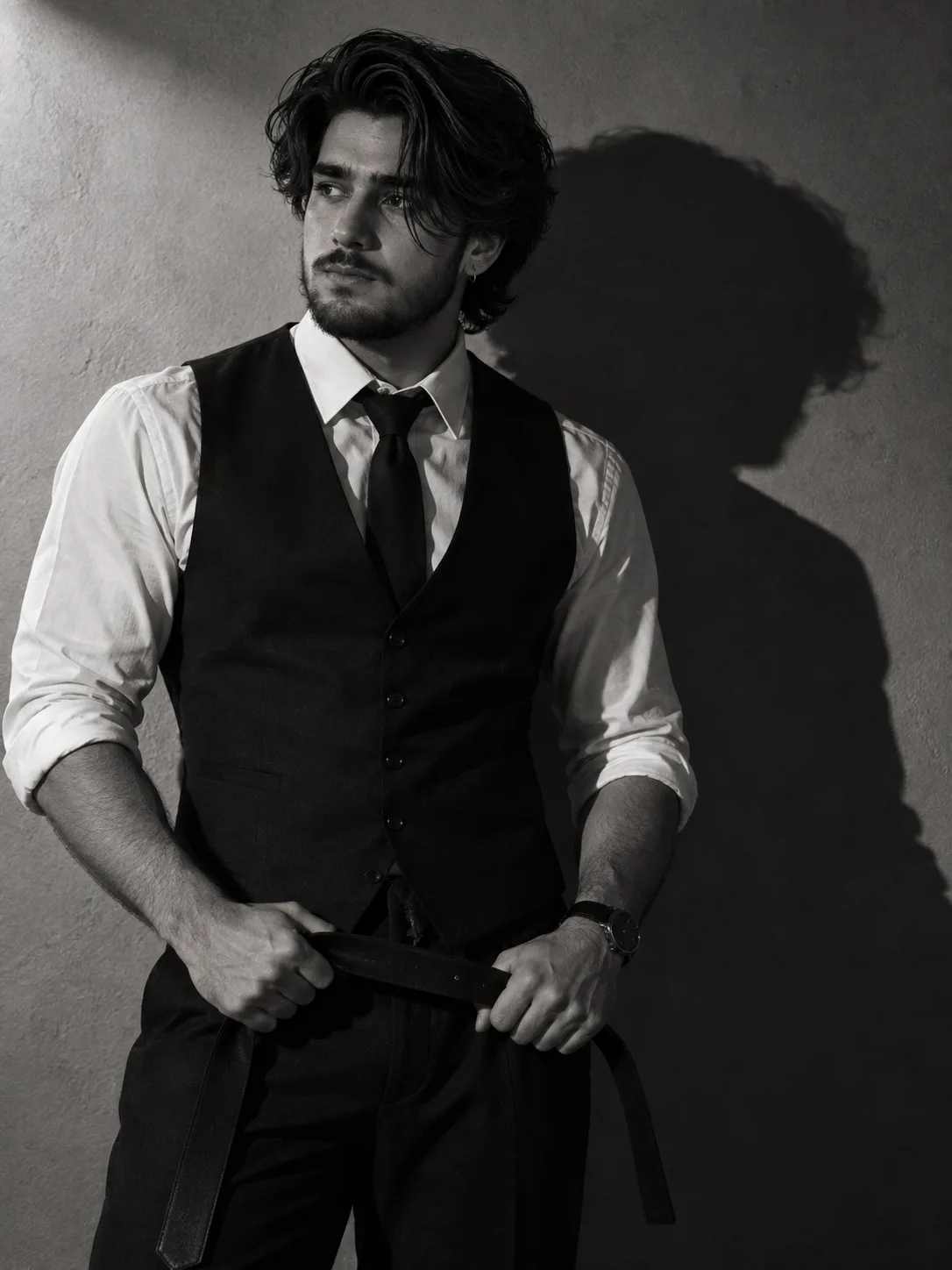 Film Noir Vest Portrait