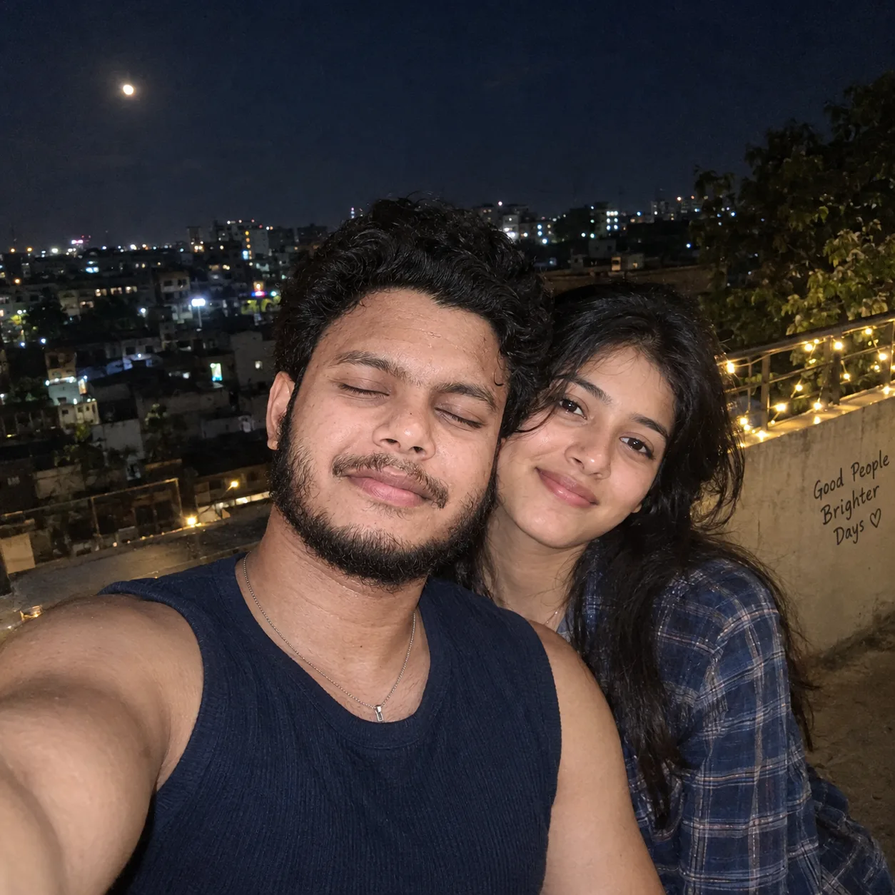 Rooftop Night Selfie