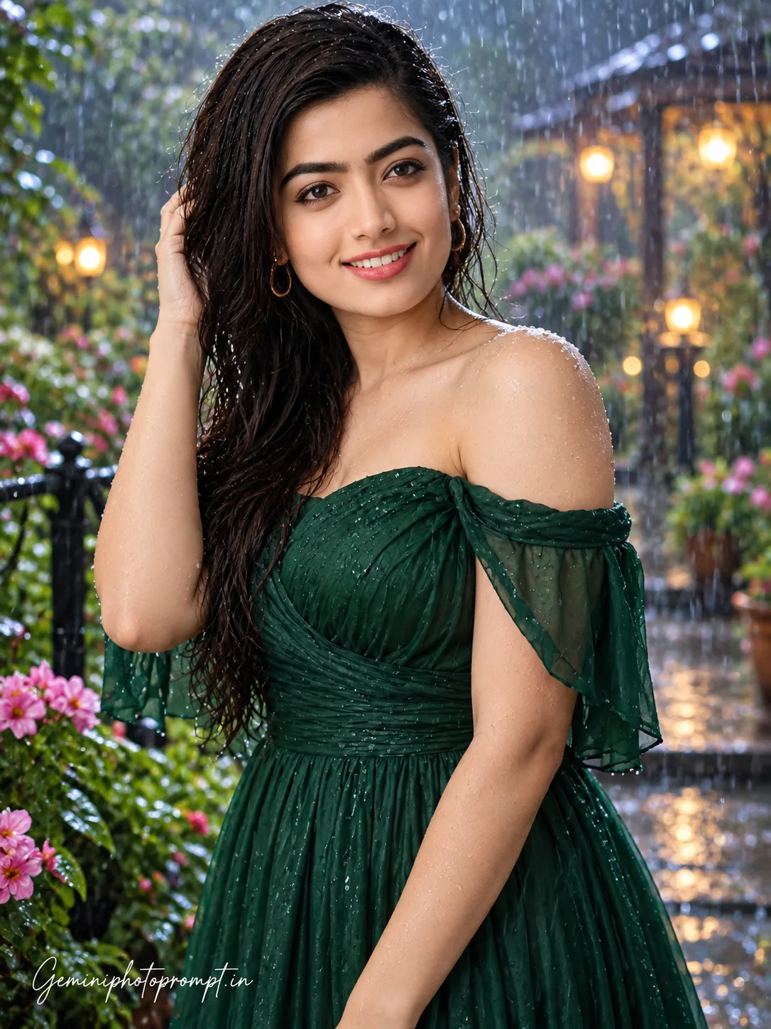 Rainy Garden Portrait