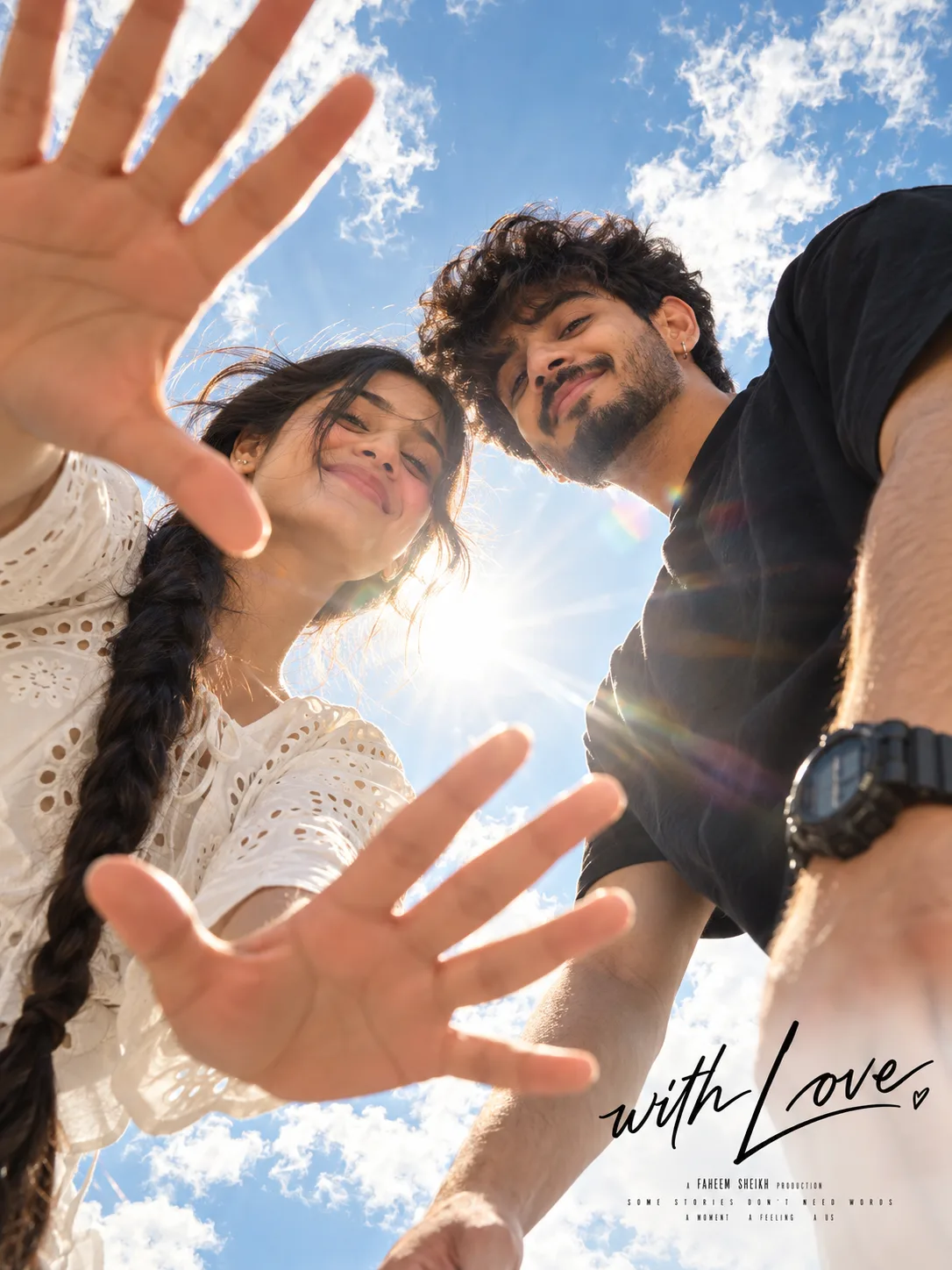 Ultra realistic candid romantic couple portrait