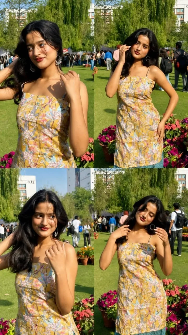 Sunny Garden Portrait collage