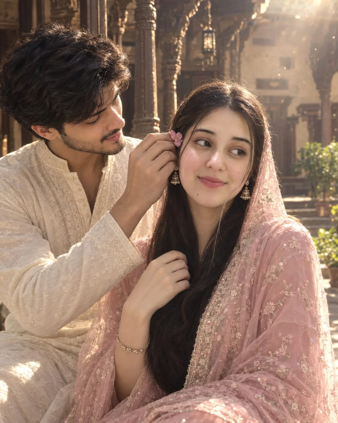 Ultra realistic cinematic portrait of a young couple
