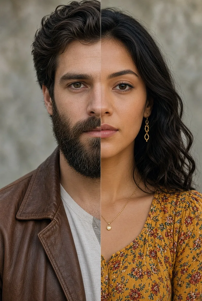 Split face