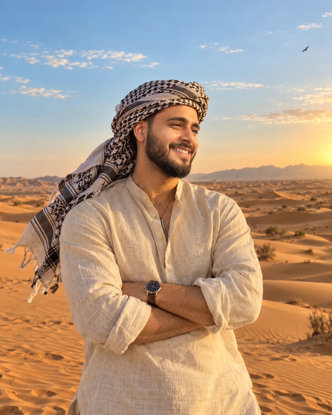 Golden Hour Desert Portrait