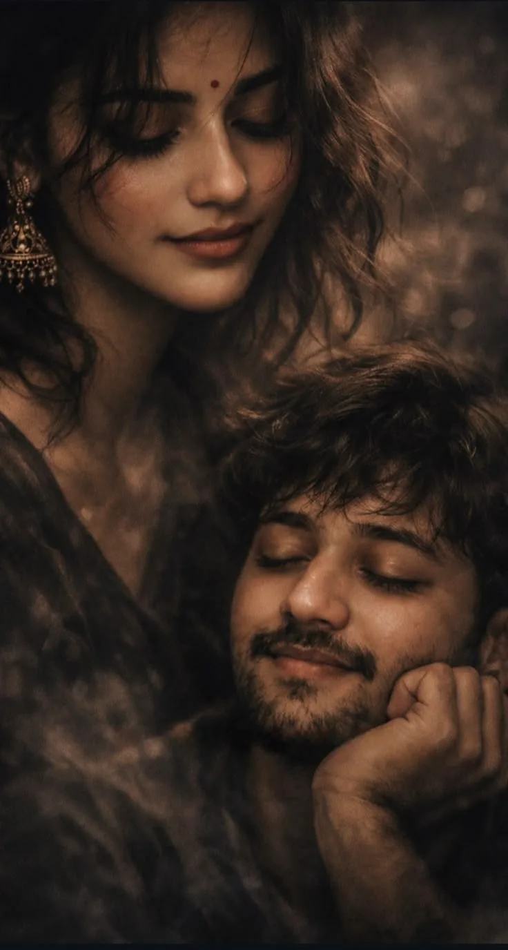 Intimate Embrace in Soft Shadows