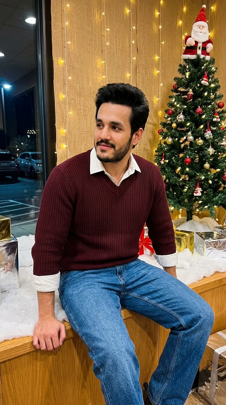 🎄✨ Festive Casual Instagram Portrait Prompt 📸🤎