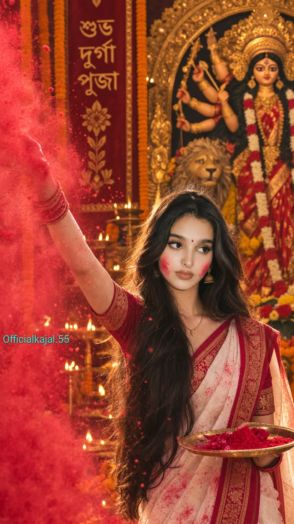 Durga Puja ChatGPT Prompt For Girls 🕉🌸 .