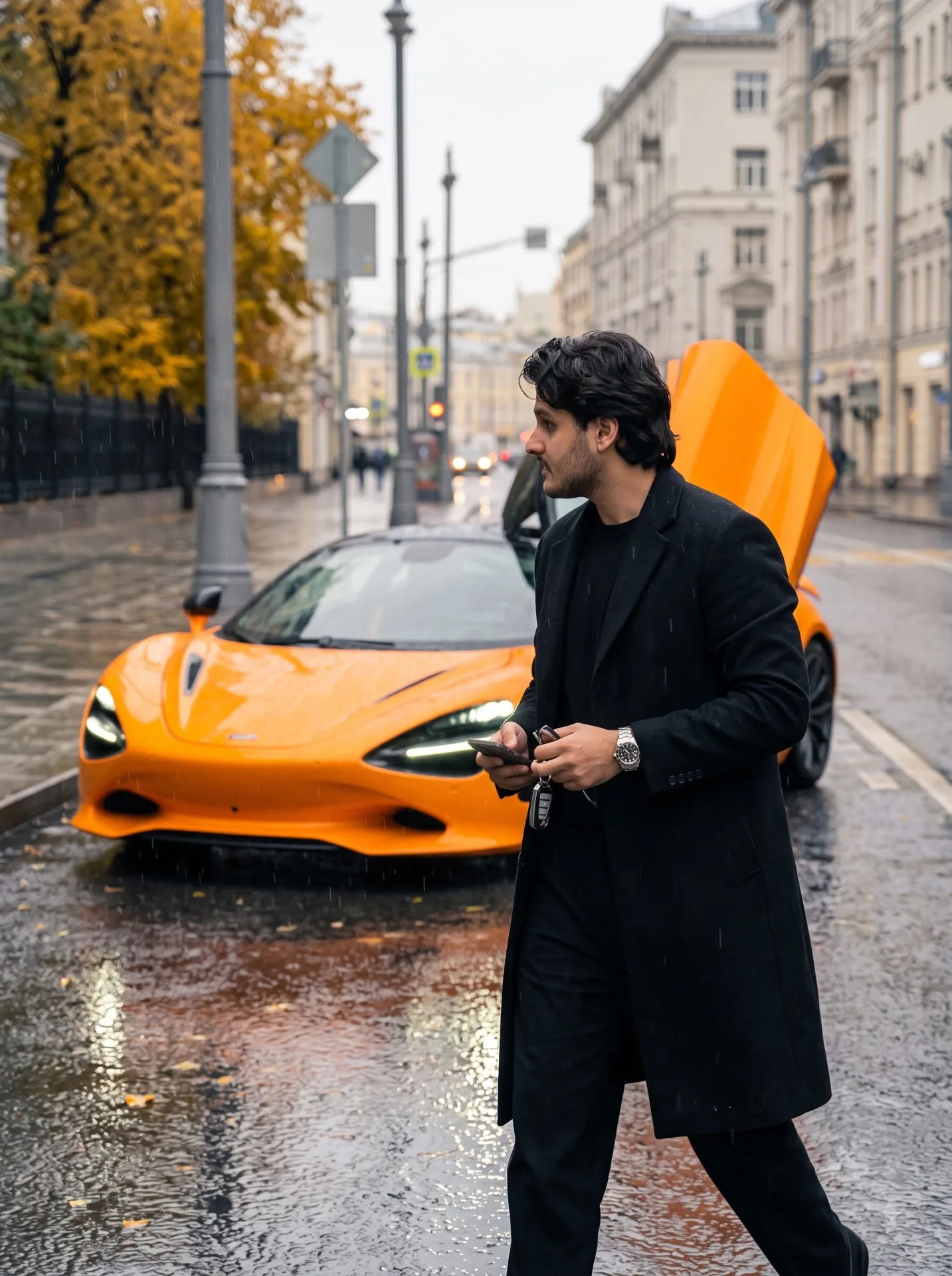 Bright orange McLaren