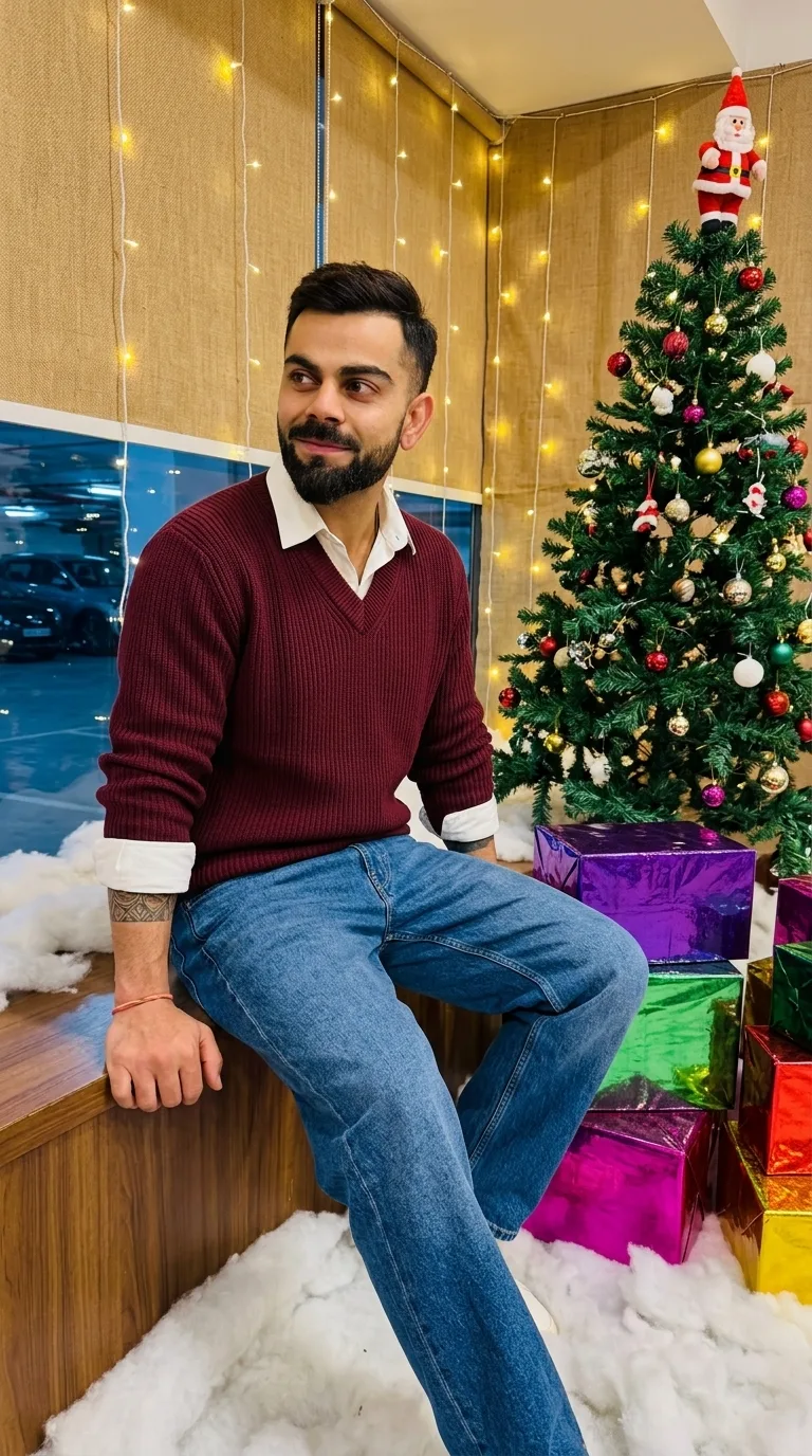 🎄✨ Festive Casual Instagram Portrait Prompt 📸🤎