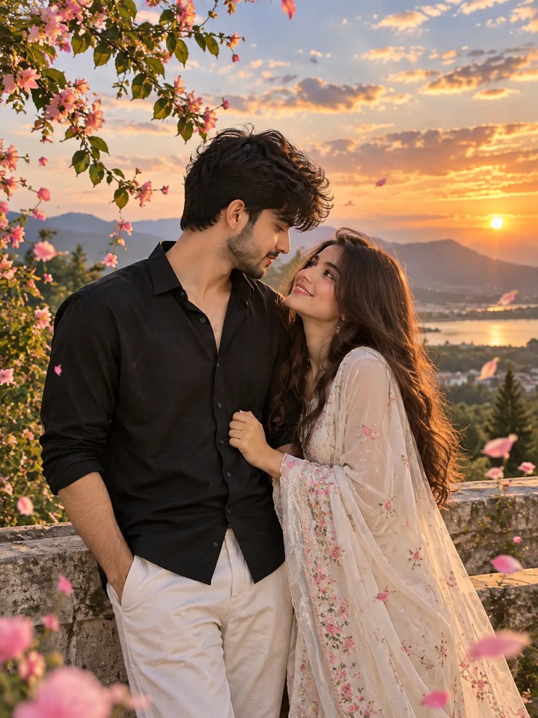 Ultra realistic cinematic portrait of a young couple