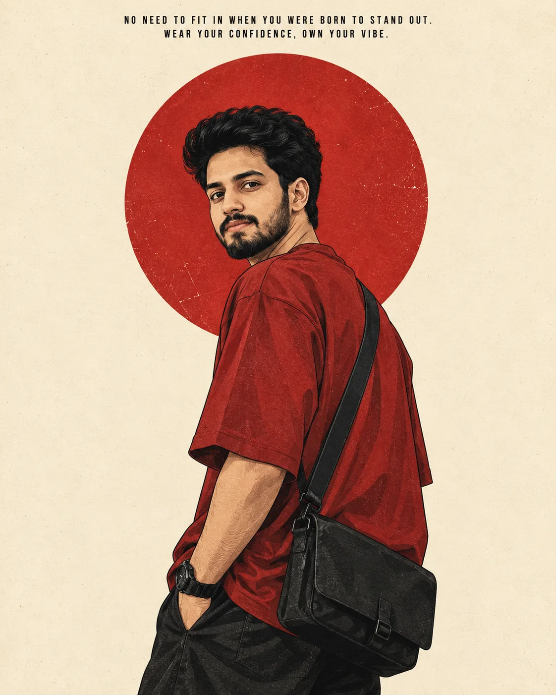 Minimalist Retro Editorial Illustration
