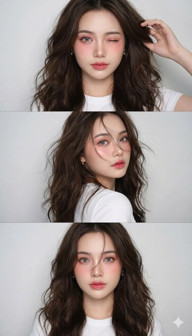 Soft Wavy Hair Portrait ✨🤍