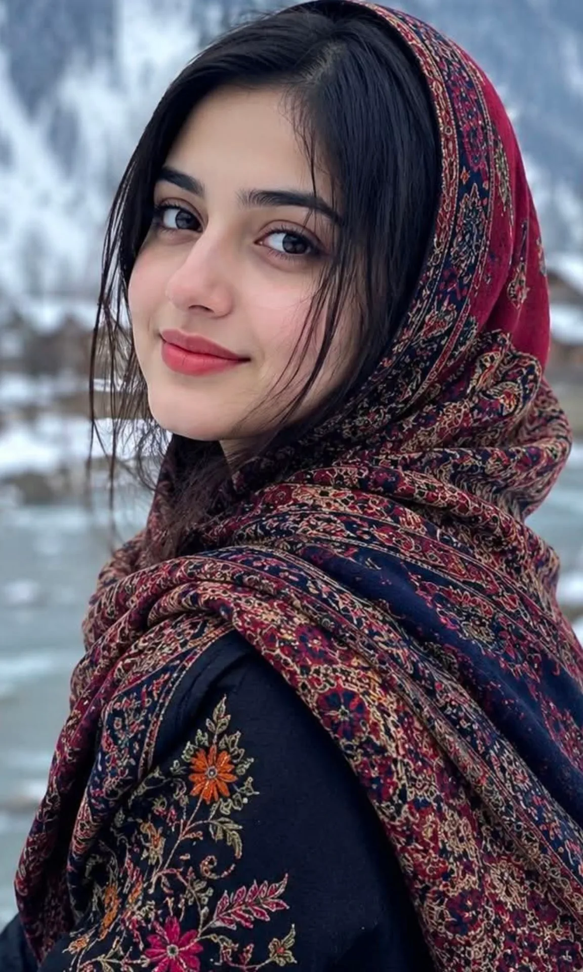 Traditional Himalayan Beauty Portrait
