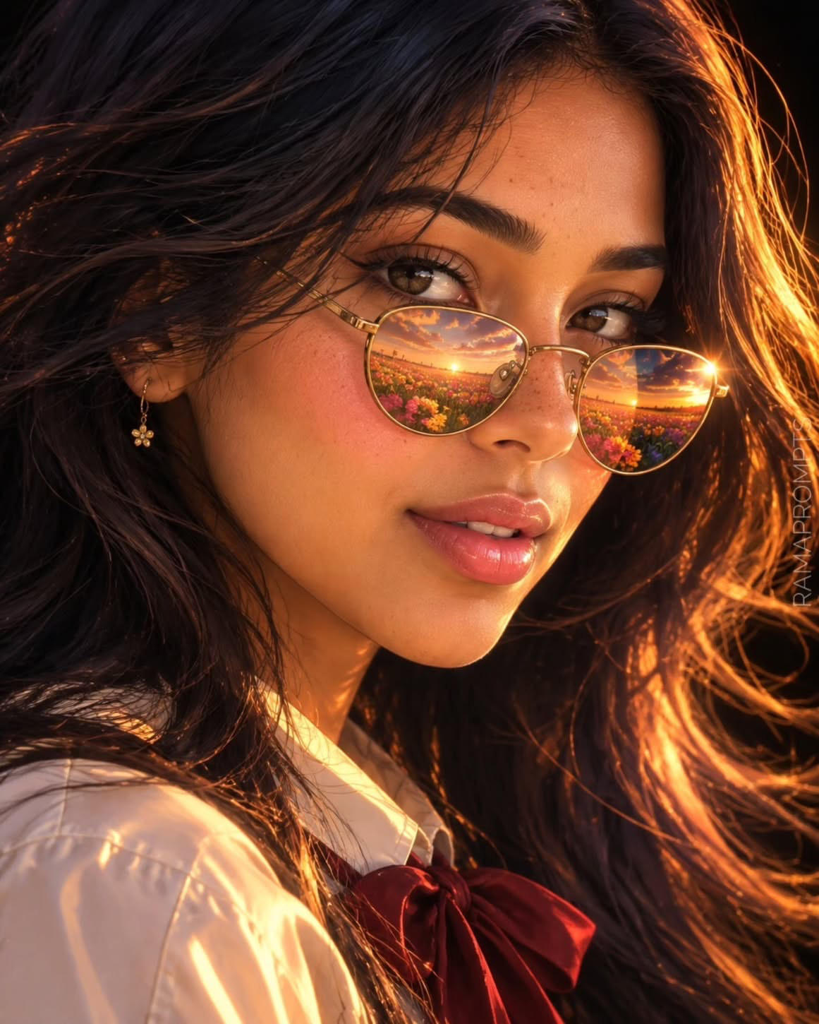 Luminous Reverie: Eyes of the Sunset