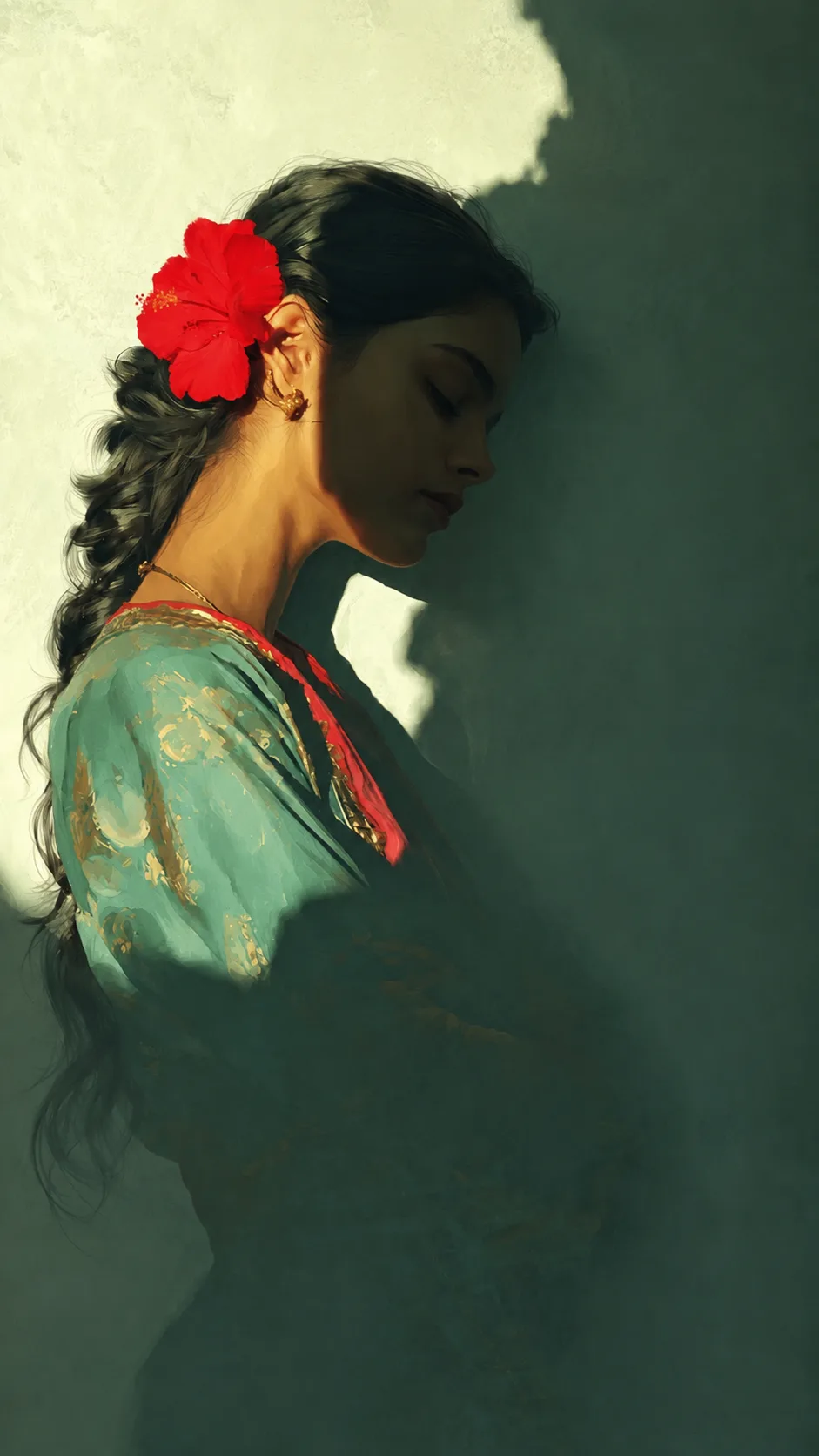 Sunlit Serenity: A Hibiscus Portrait