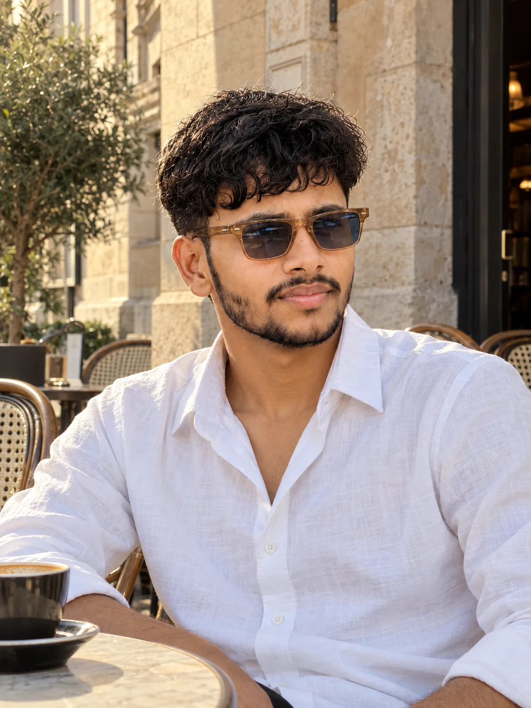 Mediterranean Café Portrait