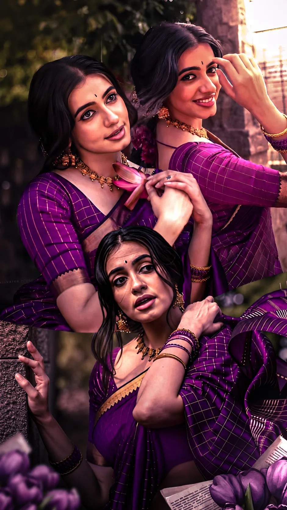Royal Purple South Asian Editorial Portrait