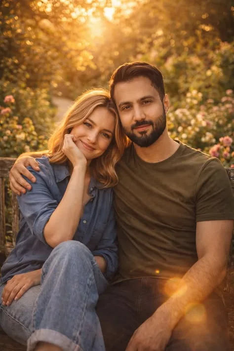 Eternal Sunset: Love in the Golden Rose Garden