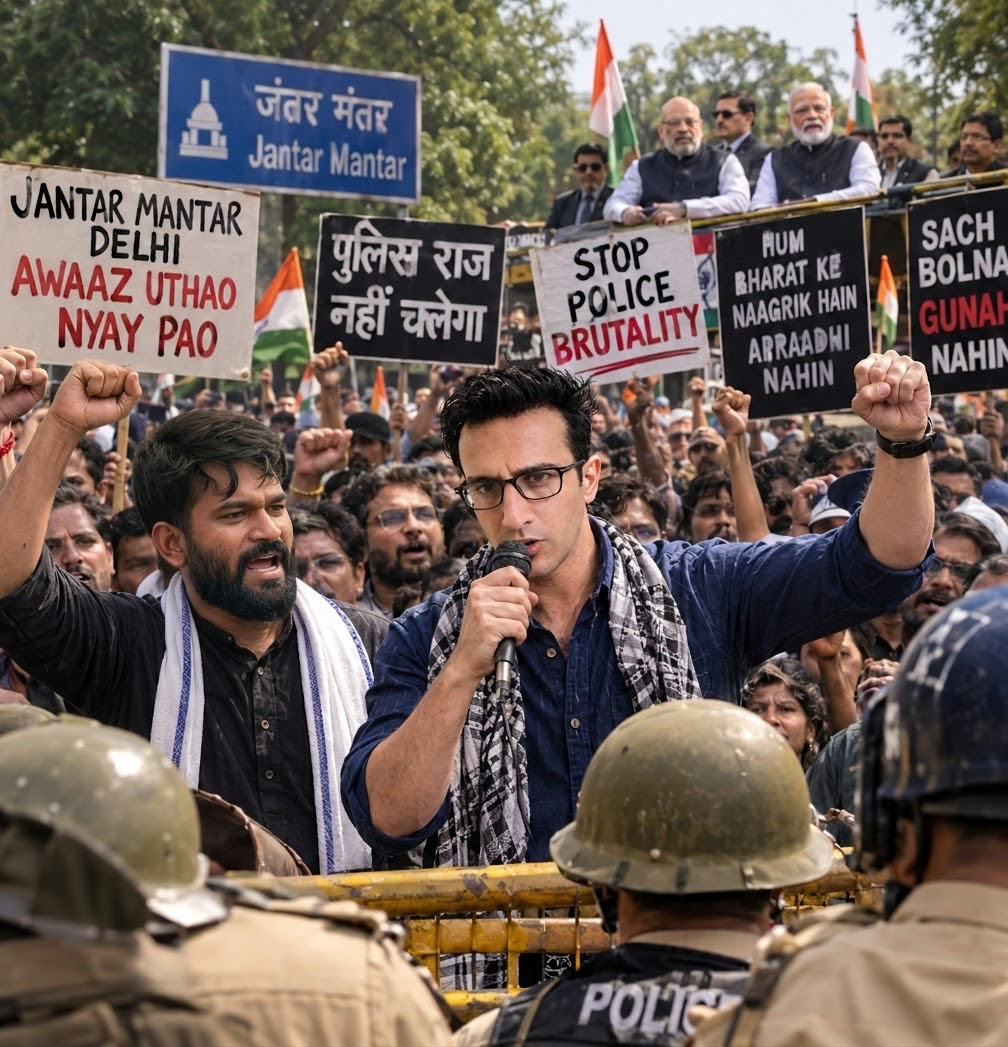 Protest on Jantar Mantar