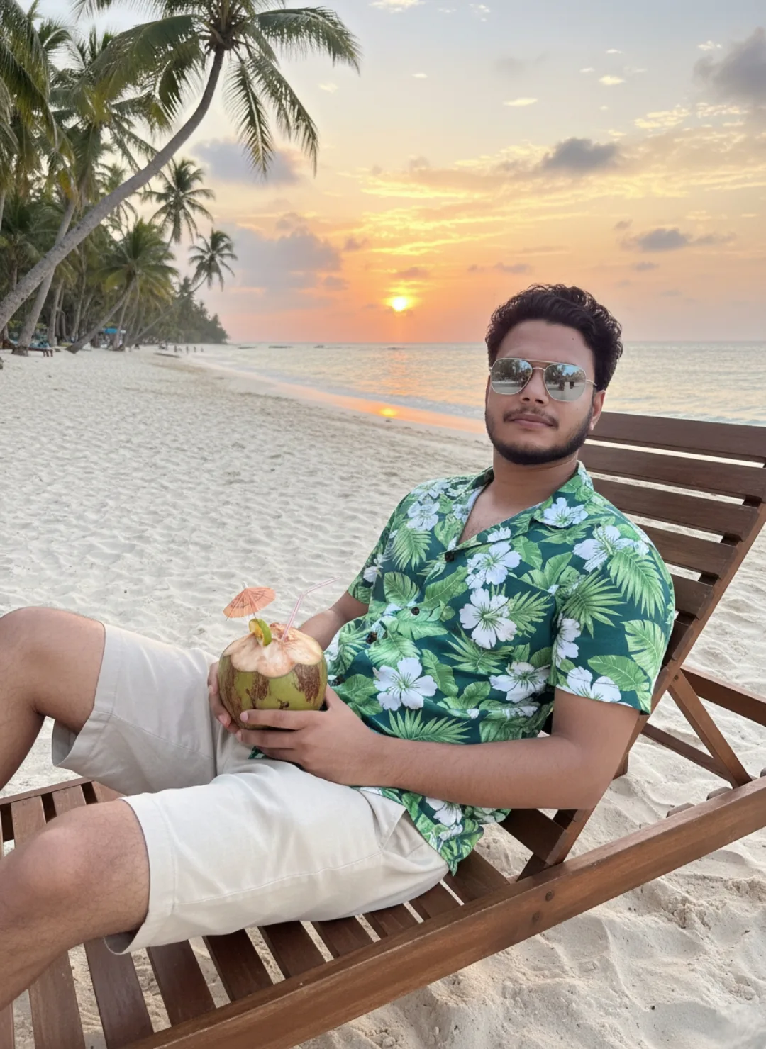 Tropical Sunset Beach Relaxation