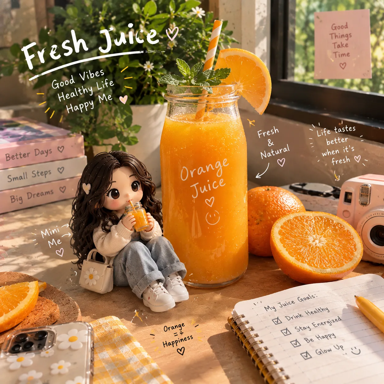 Fresh Orange Juice — Mini Person UGC Lifestyle