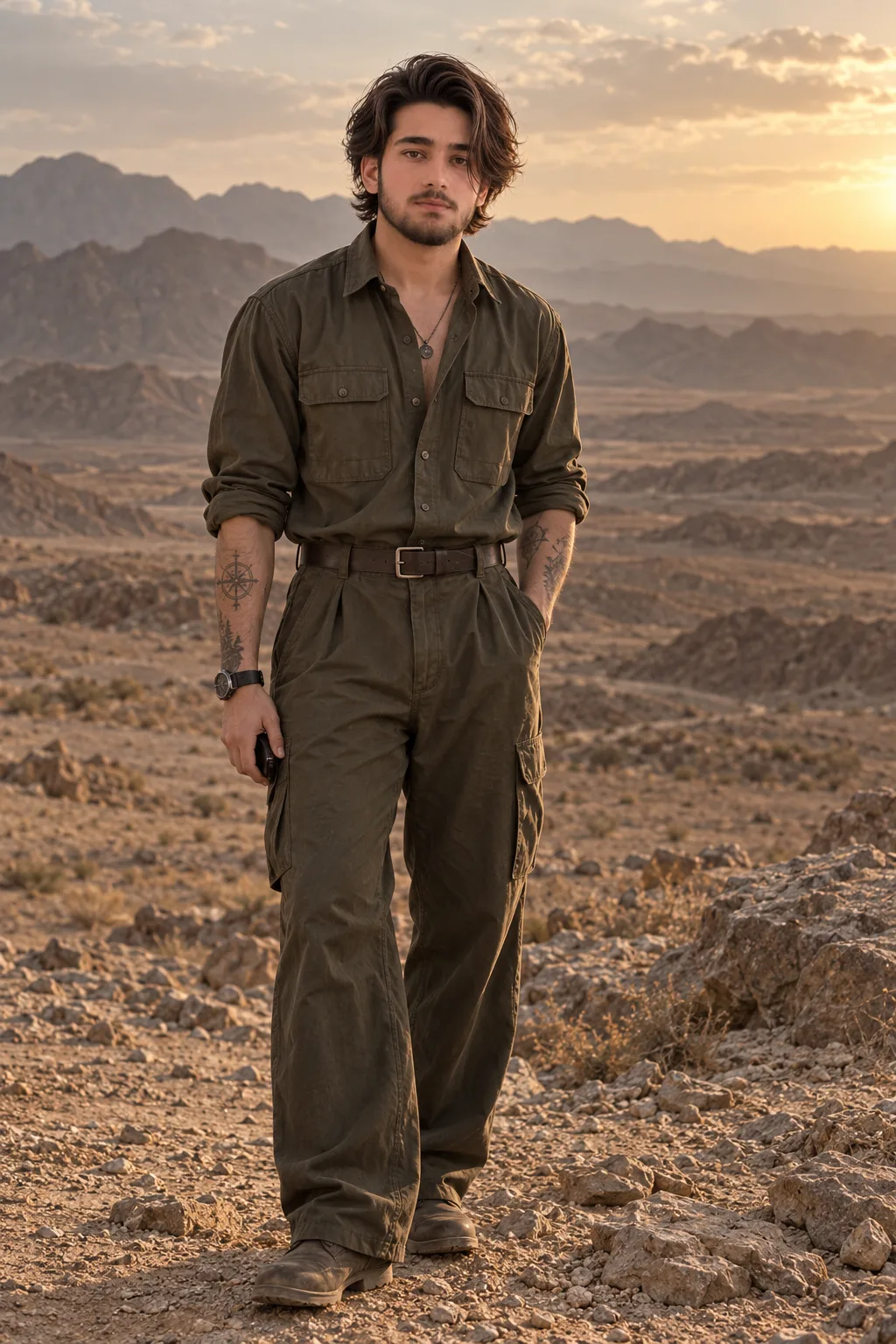 Golden Hour Desert Portrait