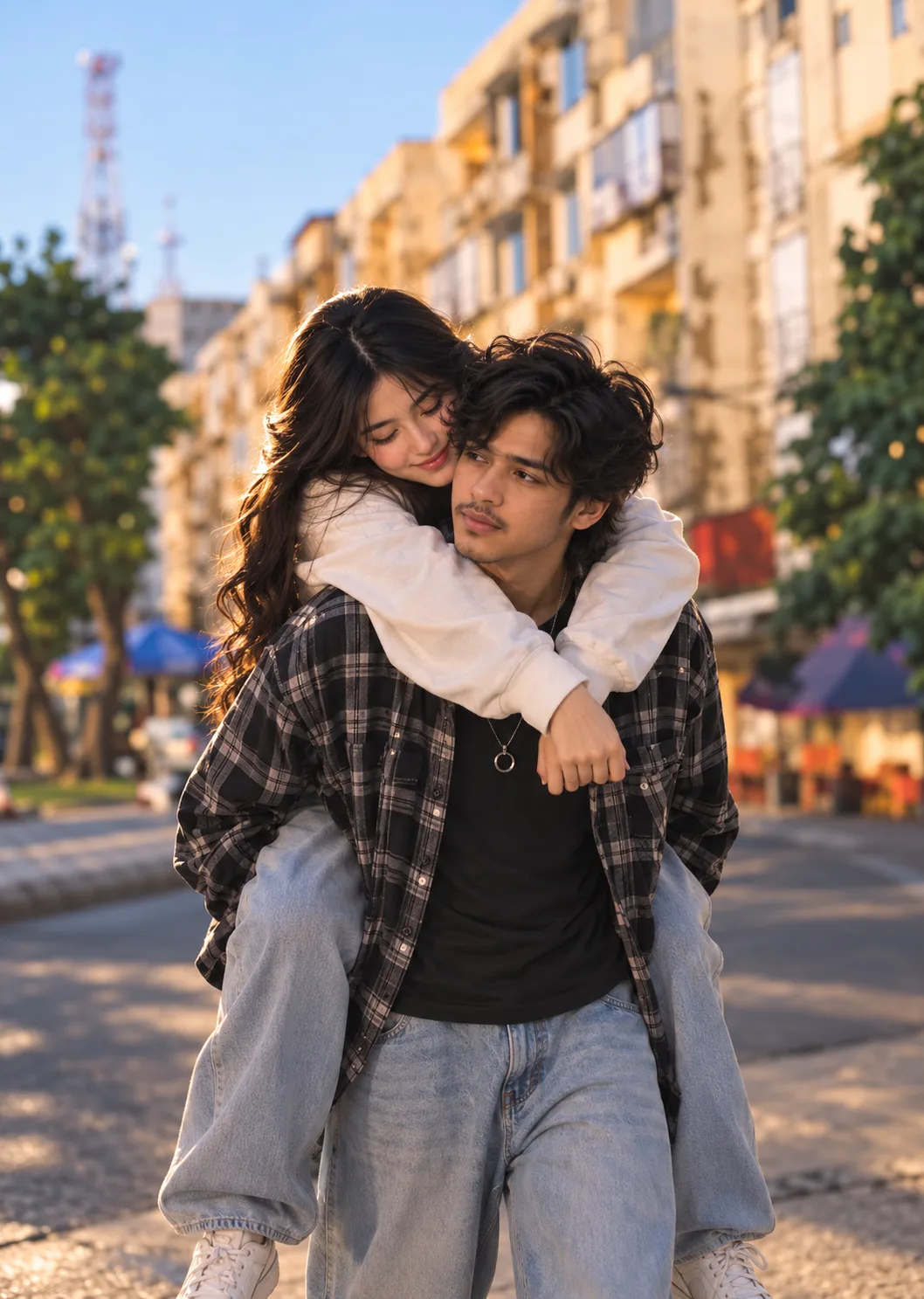 Golden Hour Piggyback