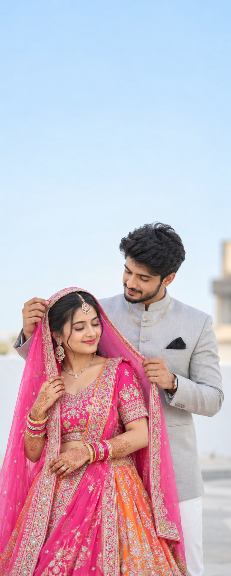 BEAUTIFUL YOUNG COUPLE PHOTO RAJASTHAN STYLE
