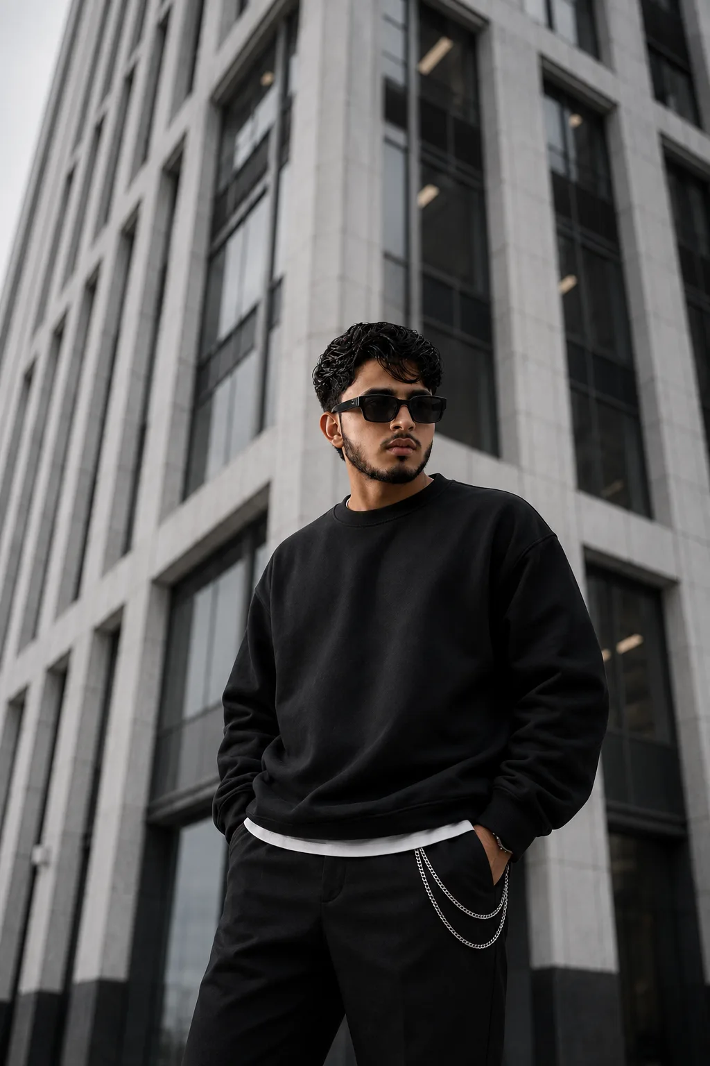 Urban Noir Streetwear Portrait