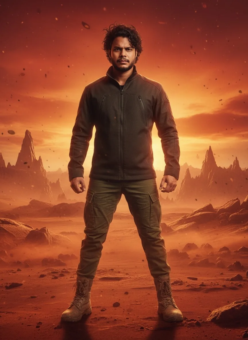 Cinematic Desert Warrior — Ultra-Realistic Full-Body Portrait