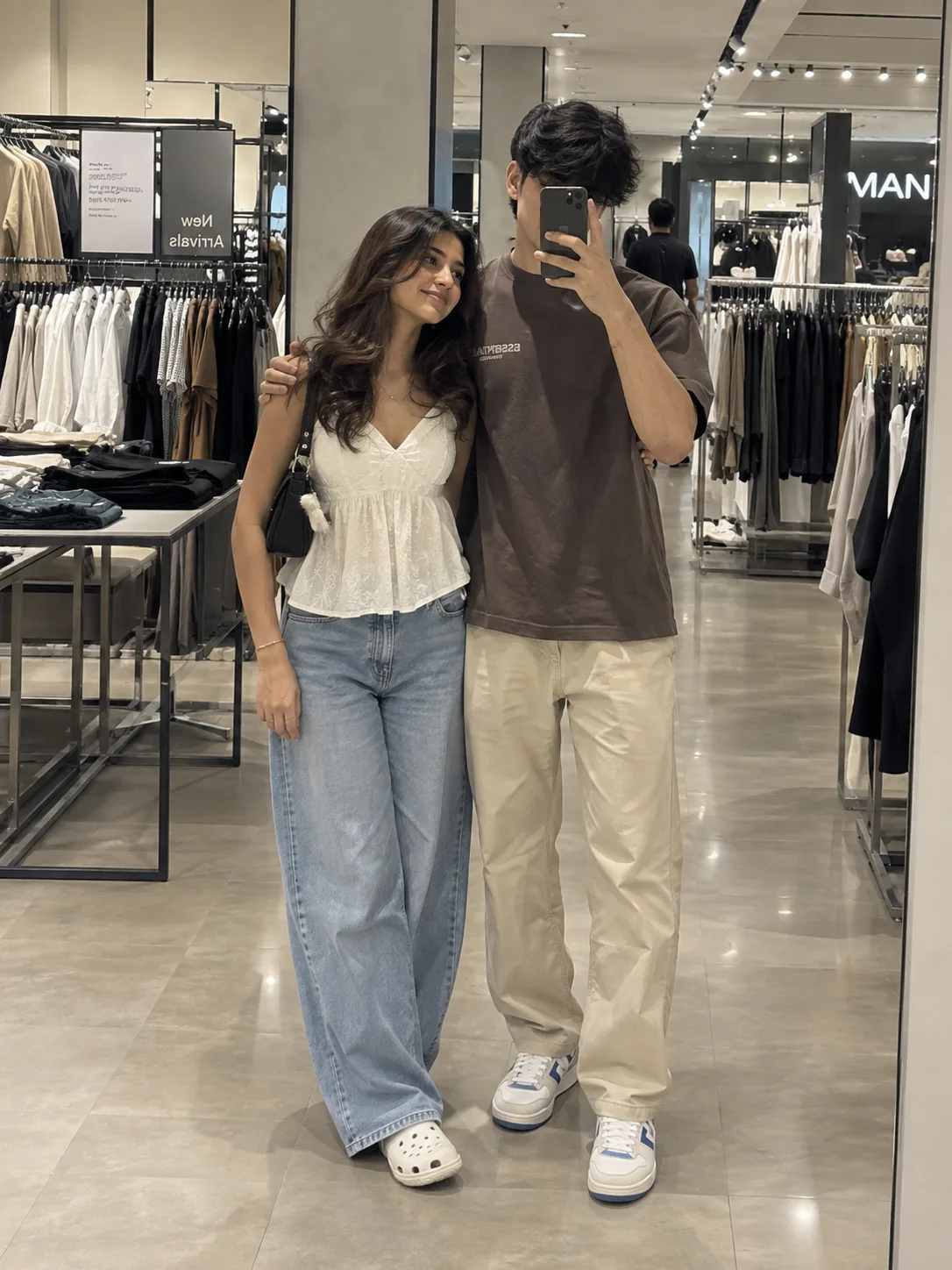 Ultra realistic cinematic full body romantic portrait of a young couple