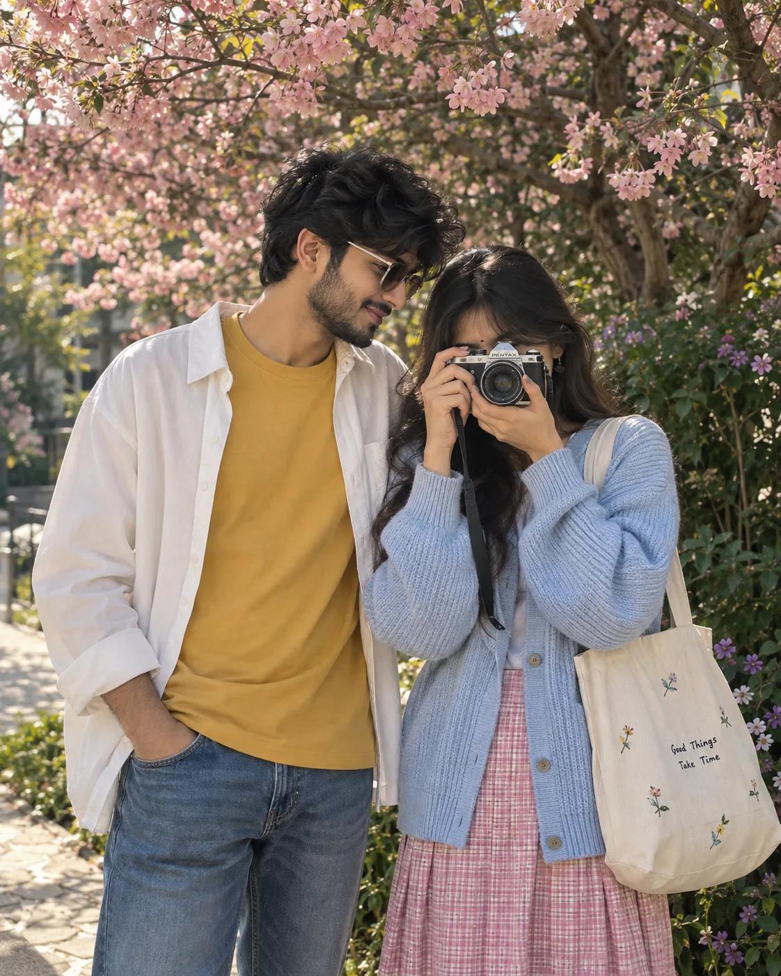 Ultra realistic cinematic portrait of a young beautiful couple