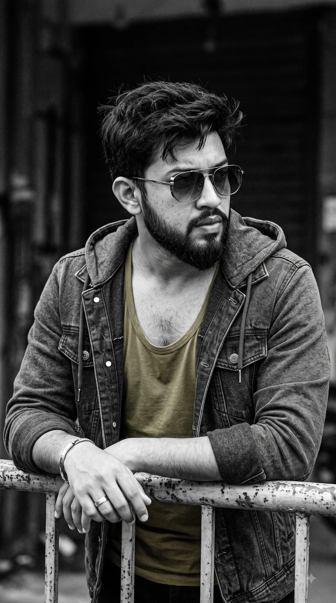 gritty portrait
