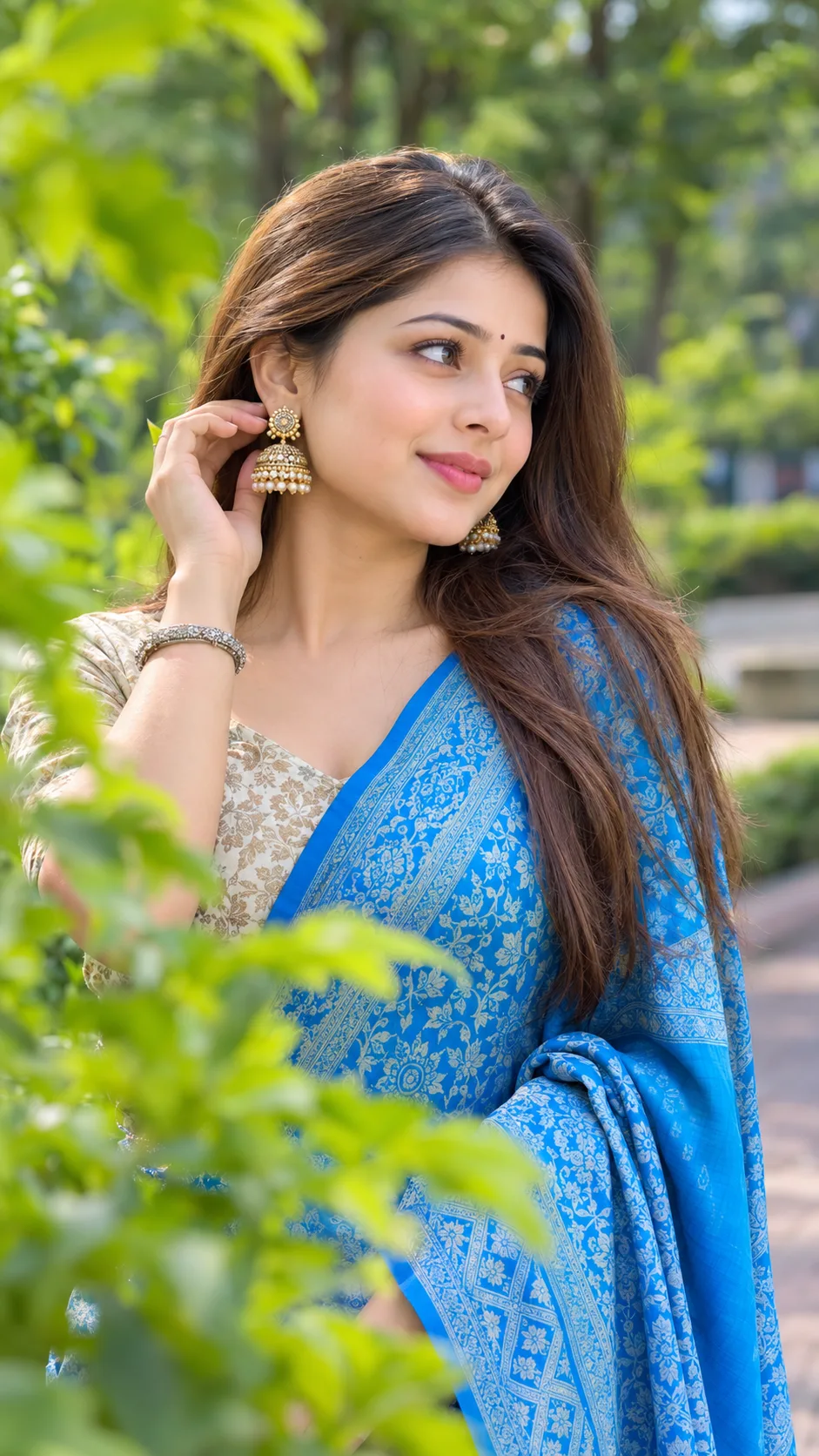 Traditional Ethnic Fashion Portrait Prompt