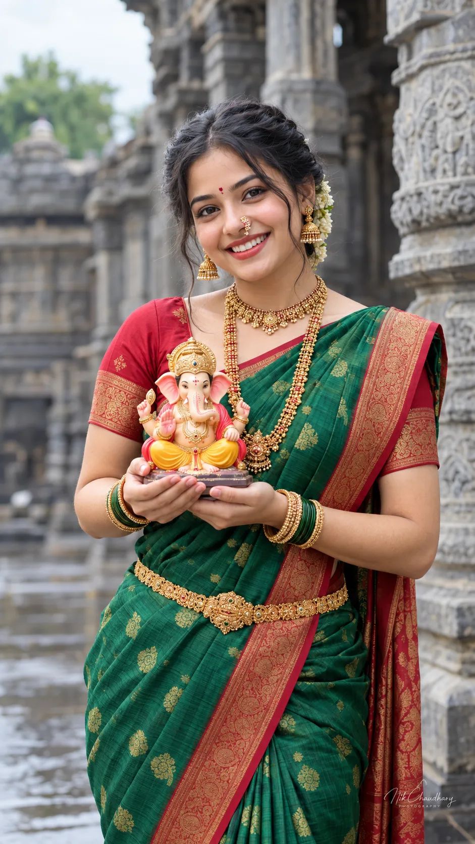 Ganpati Bappa Morya – Traditional Portrait