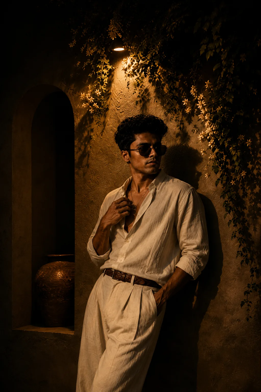 Nighttime fashion potrait