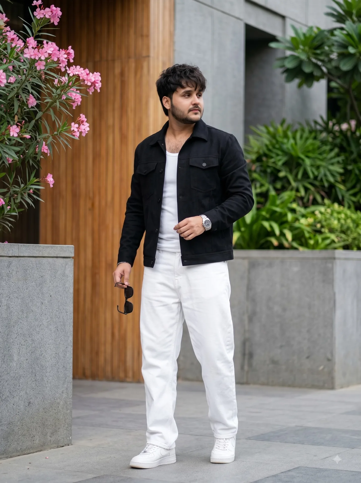 Modern street fashion portrait
