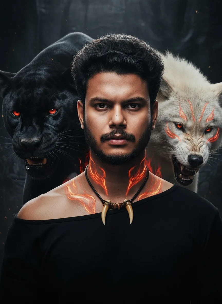 Cinematic Dual Beasts Portrait