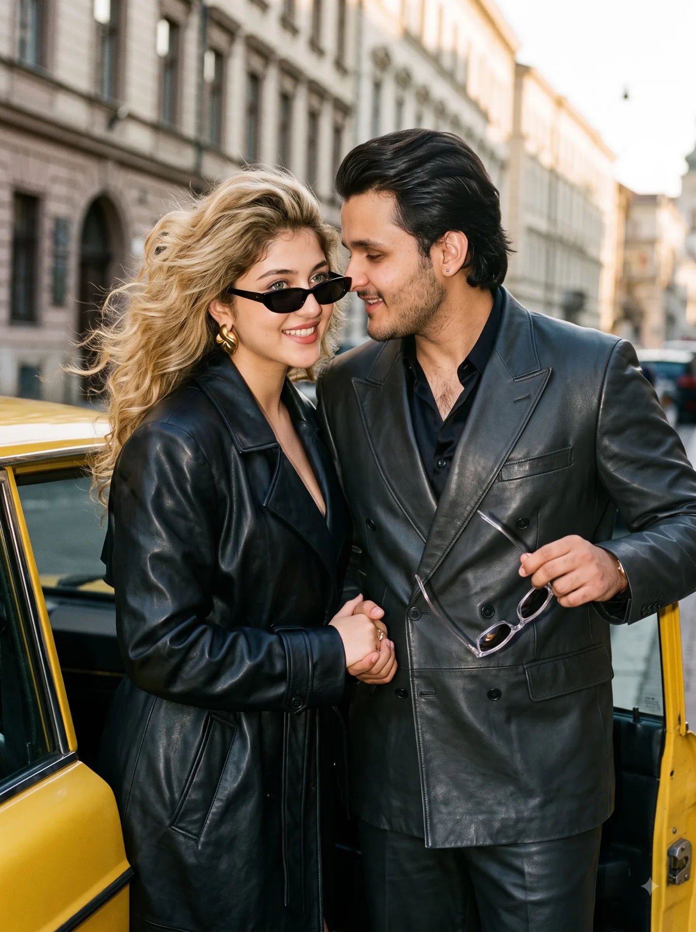 Glamorous Couple Pose 1990s