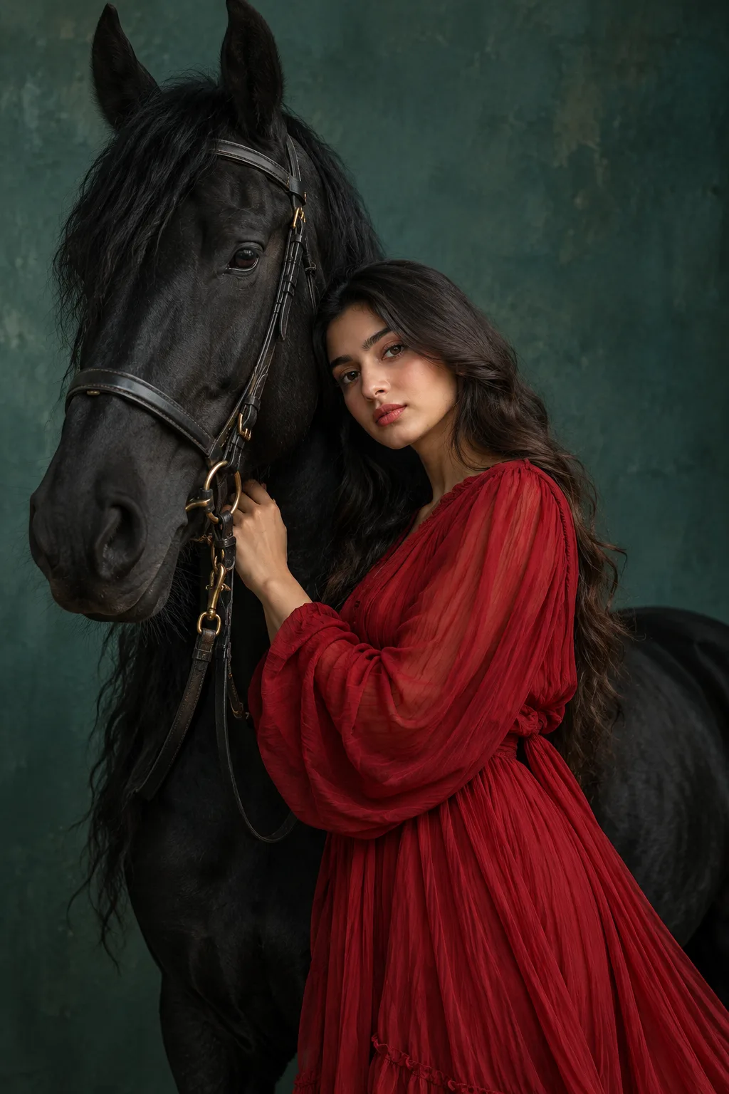 Crimson Elegance 🖤🐎