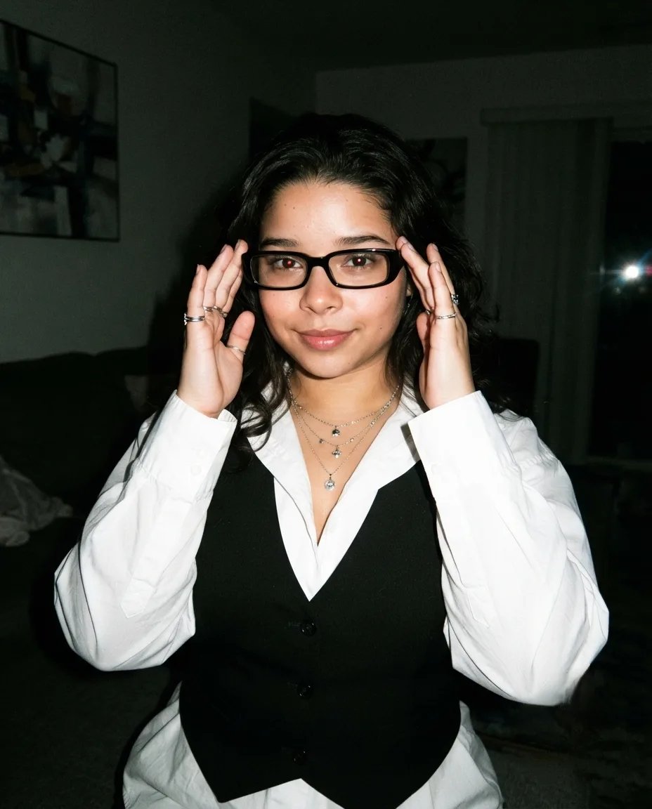 Realistic skin and body proportions, photo realistic candid portrait of a young girl