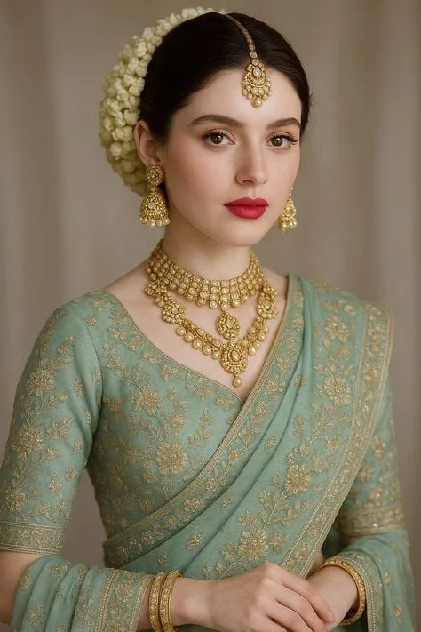 Traditional Indian gold jewelry