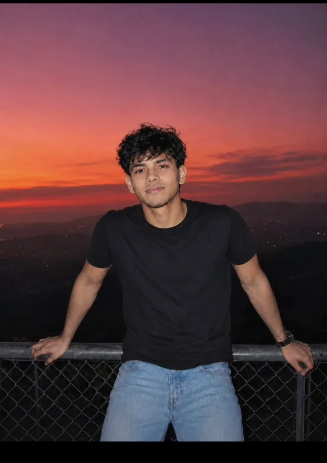Cinematic Sunset Hilltop Portrait