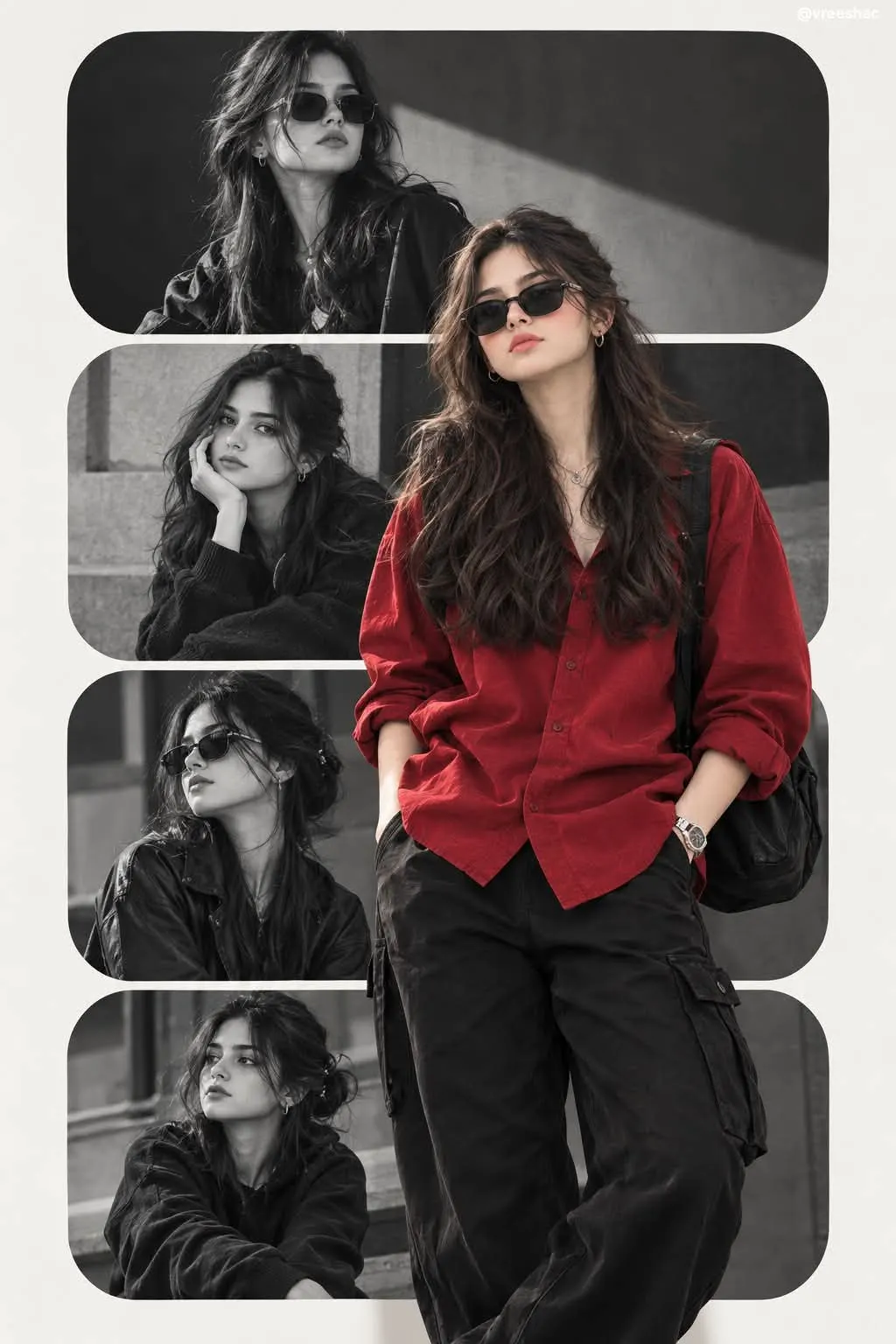 Urban Editorial Red Collage
