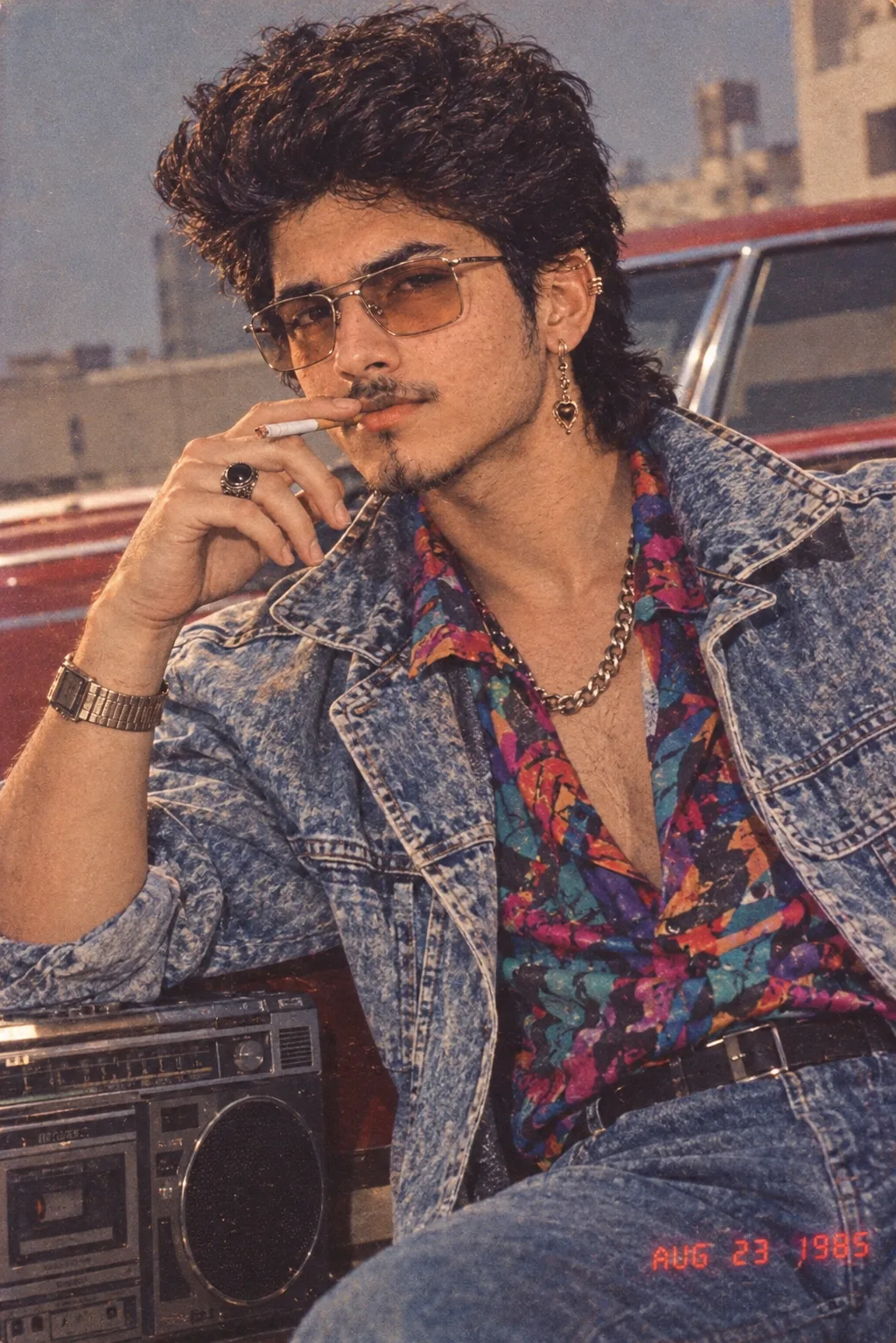 “1985 Vintage Time Machine — Your Face, Reimagined in the ’80s”